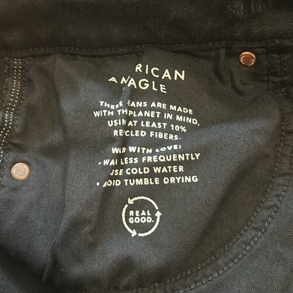 Mens. American Eagle Airflex Black Distressed Jeana Size 31 - Picture 13 of 14